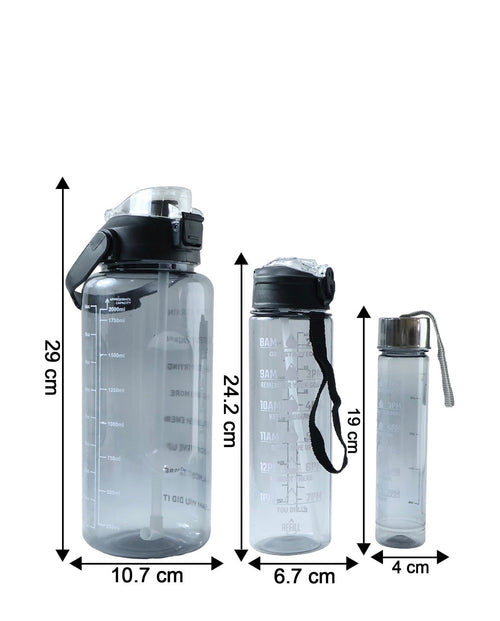 Motivational water bottle 3 pcs set