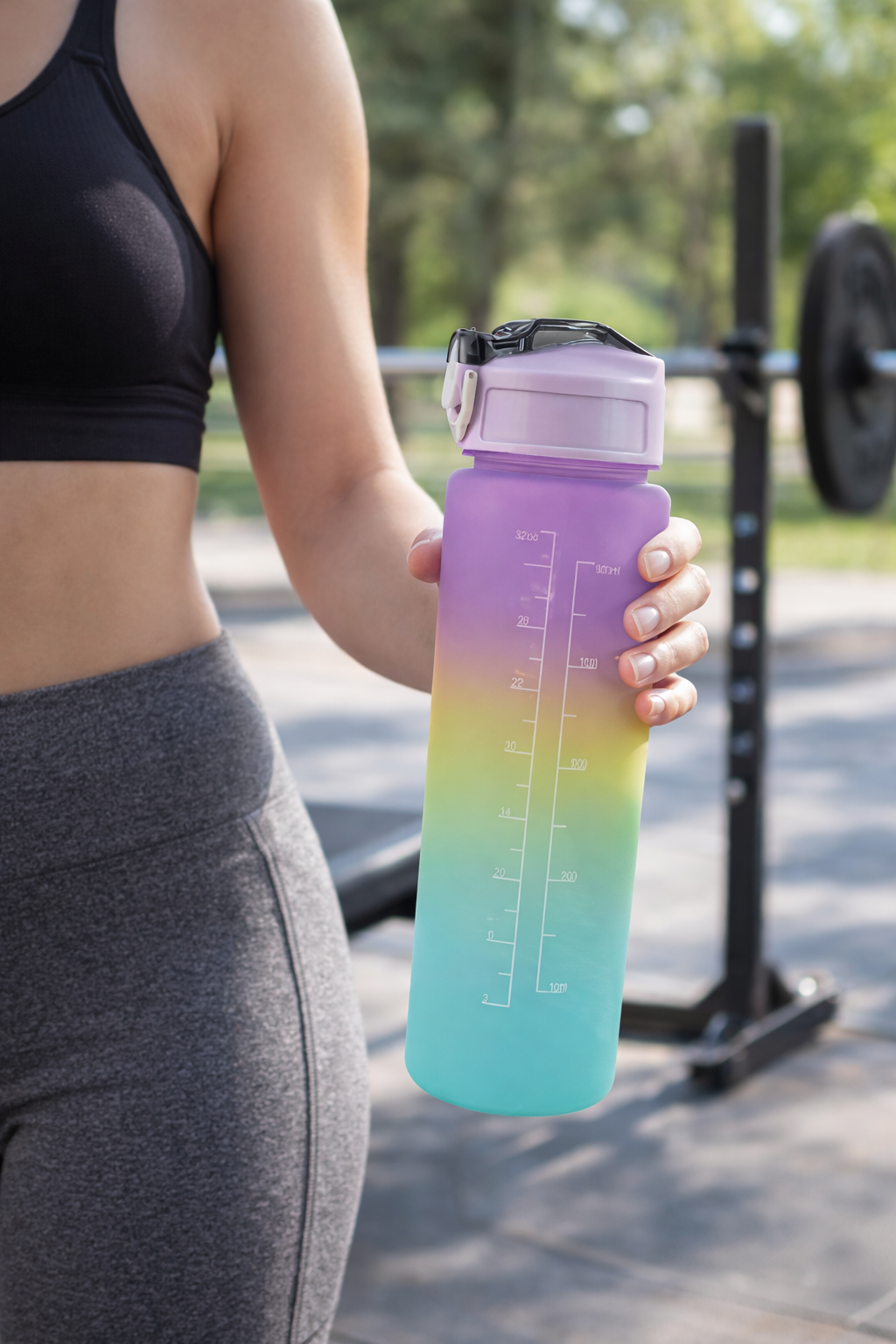 Motivational spotex Water Bottle Rainbow Color 1000 ml
